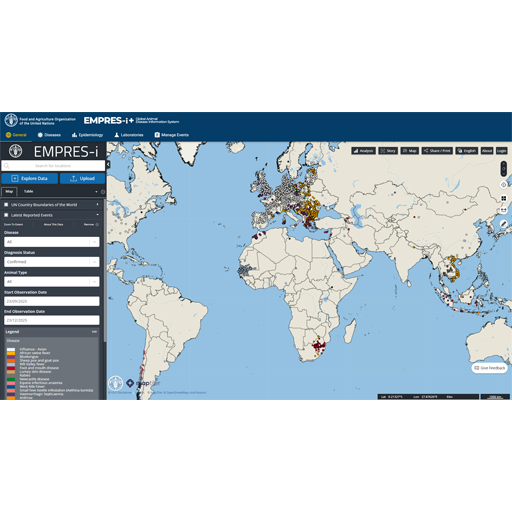 FAO’s EMPRES Global Animal Disease Information System (EMPRES-i+)