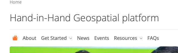 Hand in Hand Geospatial platform