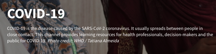 COVID-19 (OpenWHO course)