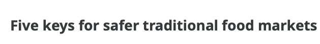 Five Keys for Safer Traditional Food Markets (video)